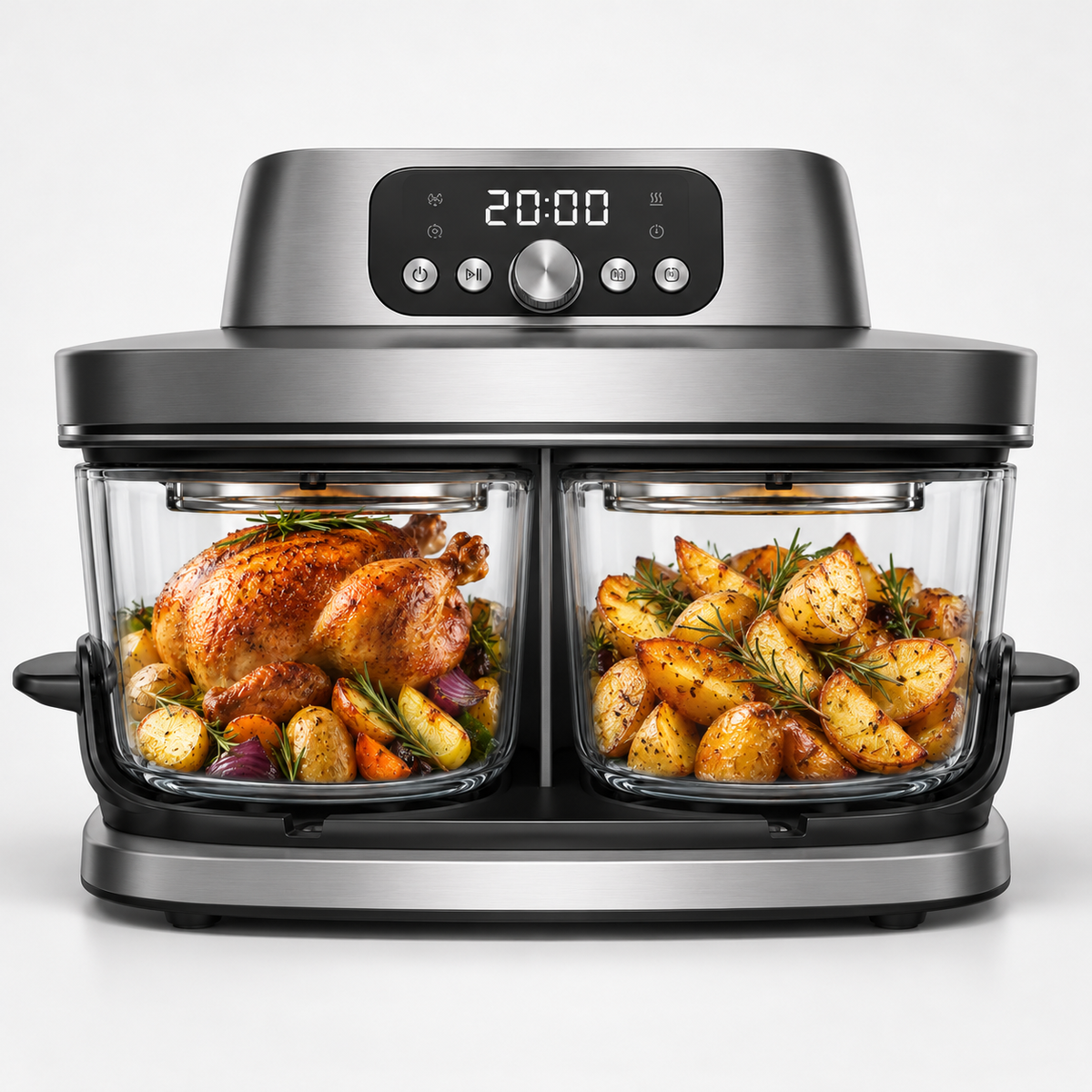 GlassCook Pro DualZone Air Fryer